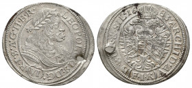 World
AUSTRIA. Holy Roman Empire. Habsburg. Leopold I (Emperor, 1658-1705). 6 Kreuzer (1683 FIK). Oppeln. LEOPOLDVS D G R I S A G H B R. Laureate, dra...