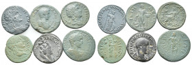 6 Roman provincial coins lots.(as you can see)