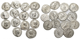 14 Roman imperial denarius coins lots.(as you can see)