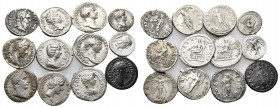 12 Roman imperial denarius coins lots.(as you can see)