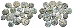 17 Greek coins lots.(as you can see)