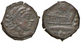 Caecilia - Quadrante (128 a.C.) Testa di Ercole a d. - R/ Prua a d. - Cr. 262/4 AE (g 5,24)
MB+