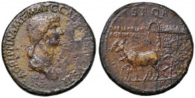Agrippina (madre di Caligola) Sesterzio - Busto a d. - R/ Carpentum a s. trainato da due mule - C. 1 AE (g 23,63) Corrosioni diffuse
MB