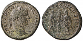 Caracalla (211-217) Sesterzio - Testa laureata a d. - R/ Scena sacrificale - RIC 452 AE (g 22,82)
qBB