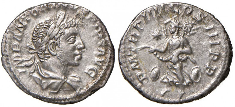 Elagabalo (218-222) Denario - Busto laureato a d. - R/ La Vittoria a s. - RIC 45...