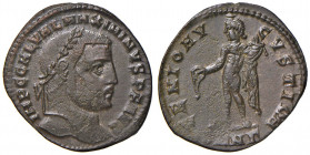 Massimino II (310-313) Follis (Antiochia) Testa laureata a d - R/ Genio stante a s. - AE (g 4,01)
SPL