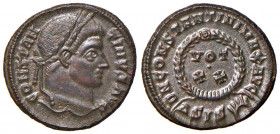 Costantino (306-337) Follis (Siscia) Busto laureato a d. - R/ Scritta in corona - RIC 180 AE (g 3,58)
SPL
