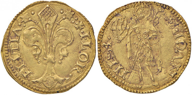 FIRENZE Repubblica (sec. XIII-1532) Fiorino simbolo stemma sormontato, Nerli Fra...