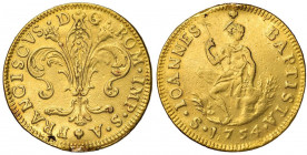 FIRENZE Francesco II (1737-1765) Ruspone 1754 - MIR 359/8 AU (g 10,41) RR Traccia d’appiccagnolo
qBB