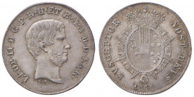FIRENZE Leopoldo II (1824-1859) Paolo 1856 - MIR 456/2 AG (g 2,64) 
qFDC/FDC