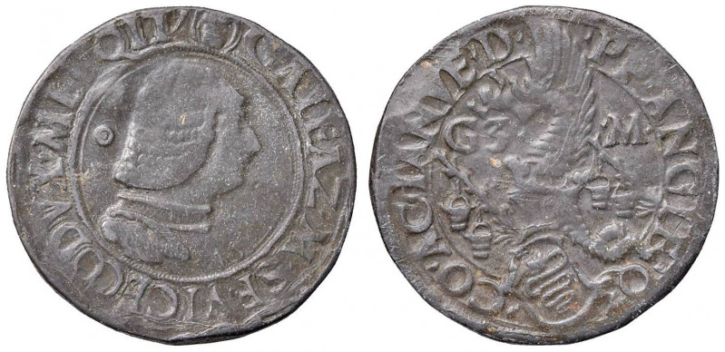 MILANO Galeazzo Maria Sforza (1466-1476) Calco in piombo da 20 soldi (probabile ...