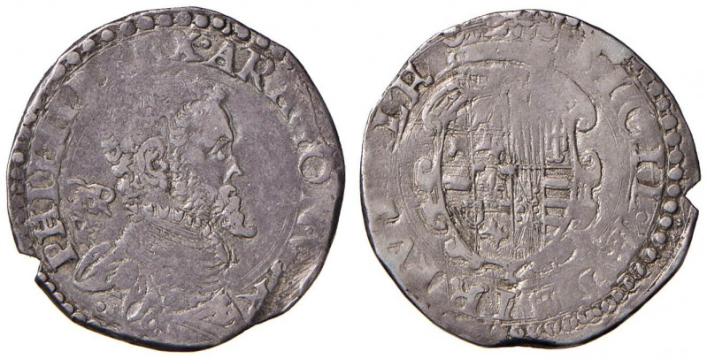 NAPOLI Filippo II (1554-1598) Tarì (periodo di coniazione: 1568-1571) - Magliocc...