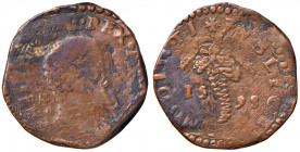 NAPOLI Filippo II (1554-1598) Tornese 1598 - Magliocca 152 CU (g 6,75)
MB