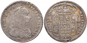 NAPOLI Carlo di Borbone (1734-1759) Mezza piastra 1754 - Magliocca 155 AG (g 12,50) Frattura marginale del tondello e graffietti di conio
MB+
