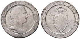 NAPOLI Ferdinando IV (1799-1805) Mezza piastra 1805 - Magliocca 393 AG (g 12,23) RR Falso d’epoca fuso
qBB