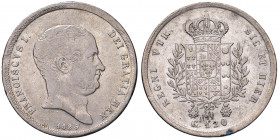 NAPOLI Francesco I (1825-1830) Piastra 1825 - Magliocca 467 AG (g 27,35) Ossidazione al R/
qBB