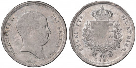 NAPOLI Francesco I (1825-1830) Piastra 1825 - Magliocca 467 AG (g 27,43) Piccola screpolatura al D/. Colpetti al bordo
qBB