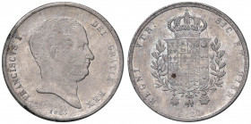 NAPOLI Francesco I (1825-1830) Piastra 1825 - Magliocca 467 AG (g 27,49) Piccola screpolatura al R/. Colpetti al bordo. Macchiette di ossidazione
qBB...