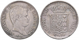 NAPOLI Ferdinando II (1830-1859) Piastra 1838 - Magliocca 544 AG (g 27,36) Colpi al bordo
qBB