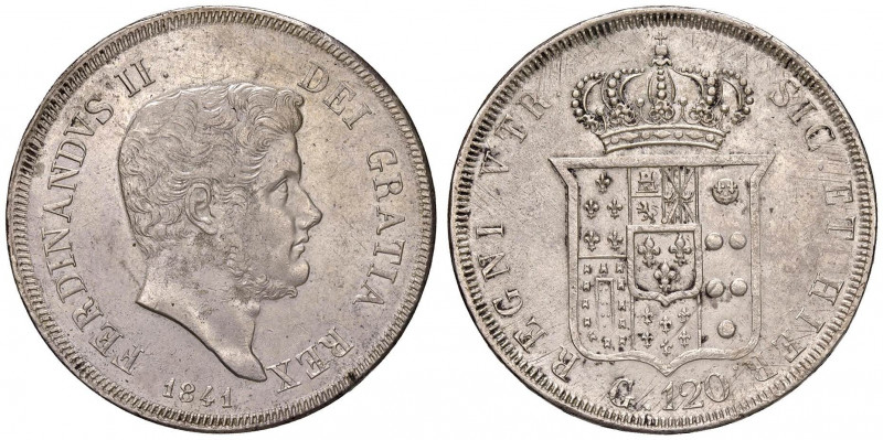 NAPOLI Ferdinando II (1830-1859) Piastra 1841 - Magliocca 560 AG (g 27,46)
qSPL