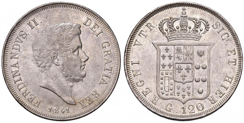 NAPOLI Ferdinando II (1830-1859) Piastra 1841 - Magliocca 560 AG (g 27,55)
qSPL