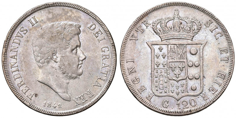 NAPOLI Ferdinando II (1830-1859) Piastra 1842 - Magliocca 550 AG (g 27,52)
BB