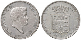 NAPOLI Ferdinando II (1830-1859) Piastra 1846 - Magliocca 554 AG (g 27,41) Piccole macchie al bordo 
SPL