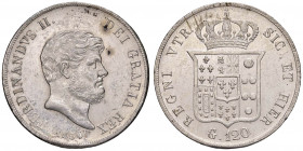 NAPOLI Ferdinando II (1830-1859) Piastra 1854 - Magliocca 564 AG (g 27,54) Colpi al bordo. Lucidata
qSPL
