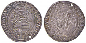 Alessandro VI (1492-1503) Grosso - Munt. 16 AG (g 3,22) Forato
BB