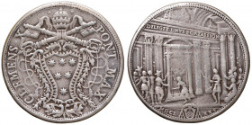 Clemente X (1670-1676) Piastra 1675 - Munt. 18 AG (g 30,99) Da montatura
B