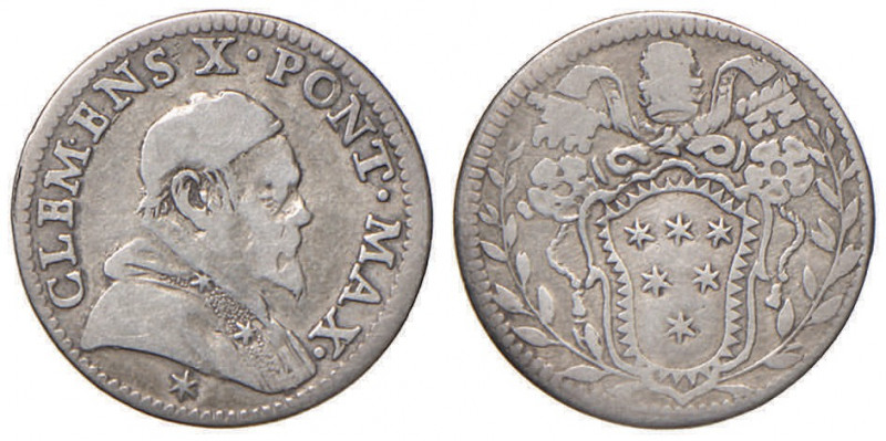 Clemente X (1670-1676) Grosso - Munt. 44 AG (g 1,56)
BB