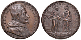 Innocenzo XI (1676-1689) Medaglia A. II 1678 - Opus: Hamerani - AE (g 13,92 - Ø 31 mm) 
SPL