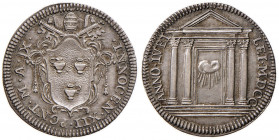 Innocenzo XII (1691-1700) Giulio 1700 A. IX Giubileo - Munt. 53 AG (g 3,01) Bella patina 
SPL+