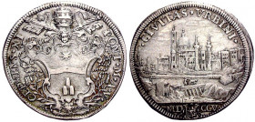 Clemente XI (1700-1721) Mezza piastra 1705 A. V - Munt. 52 AG (g 15,84) R
BB