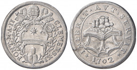 Clemente XI (1700-1721) Testone 1702 A. II - Munt. 67 AG (g 9,12) RR Colpetto al bordo
SPL