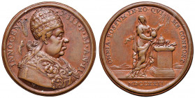 Innocenzo XIII (1721-1724) Medaglia A. II 1722 - Opus: Hamerani - AE (g 13,79 - Ø 33 mm) Zone di rame rosso. Modeste escrescenze di metallo al D/
BB/...