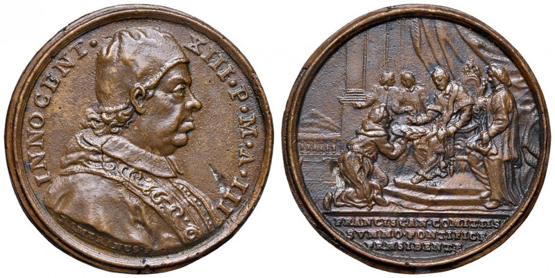 Innocenzo XIII (1721-1724) Medaglia A. III 1723 - Opus: Hamerani - AE (g 15,0 - ...