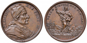 Clemente XII (1730-1740) Medaglia A. I 1731 - Opus: Hamerani - AE (g 16,30 - Ø 32 mm) RR Mancanza di metallo sul bordo
FDC