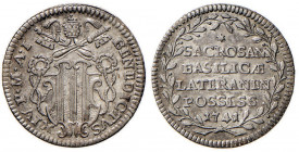 Benedetto XIV (1740-1758) Grosso 1741 A. I del Possesso - Munt. 106 AG (g 1,27) RRR 
BB+