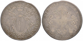 Benedetto XIV (1740-1758) Bologna - Scudo 1740 - Munt. 225 AG (g 23,57) RRR Mancanza di conio sul bordo, moneta di grande rarità
MB/B