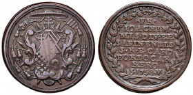 Sede Vacante (1758) Medaglia 1758 - AE (g 9,79 - Ø 27 mm) RRR Emessa dal Cardinale Gioacchino Ferdinando Portocarrero
qBB