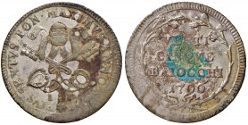 Pio VI (1774-1799) 25 Baiocchi 1796 A. XXII - Munt. 72 MI (g 6,84) Depositi e incrostazioni
qBB