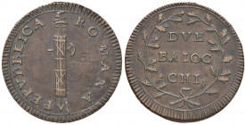 Repubblica romana (1798-1799) 2 Baiocchi s.d. - CU (g 15,85)
BB
