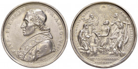 Pio VII (1800-1823) Medaglia 1807 A. VIII - Opus: Mercandetti - AG (g 19,25 - Ø 40 mm) Da montatura 
MB