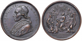 Pio VII (1800-1823) Medaglia 1807 A. VIII - Opus: Mercandetti - AE (g 27,95 - Ø 40 mm) R 
qFDC