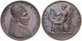 Pio VII (1800-1823) Medaglia 1818 A. XIX - Opus: Passamonti - AE (g 35,00 - Ø 42 mm) R 
SPL+