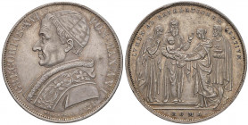 Gregorio XVI (1831-1846) Scudo 1831 A. I - Nomisma 182 AG (g 26,48) Tacca e minimi colpetti al bordo 
SPL