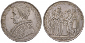 Gregorio XVI (1831-1846) Scudo 1831 A. I - Nomisma 409 AG (g 26,43) Colpetti ed una piccola limatura al bordo, graffio sulla guancia al D/, comunque u...