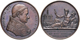 Gregorio XVI (1831-1846) Medaglia 1837 A. VII - Opus: Girometti - AE (g 40,67) Minimo colpetto al bordo
FDC