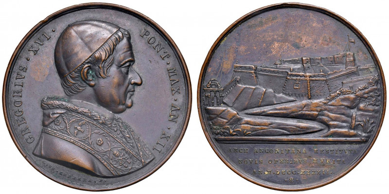 Gregorio XVI (1831-1846) Medaglia 1842 A. XII - Opus: Cerbara - AE (g 42,08)
SP...